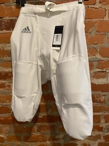 New Men's Climalite Adidas Football Integrated Padded Pants Size XXL White. NWT - Picture 1 of 4