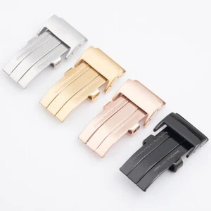 20mm folding buckle suitable for Breitling watch strap silver black rose gold - Picture 1 of 13