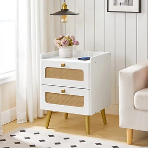 HOOBRO Nightstand End Table Side Table Bedside Table 17.7"L x 15.7"W x 23.6"H - Picture 1 of 11