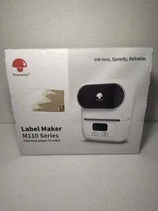 Phomemo M110 Label Maker Machine Portable Bluetooth Thermal Printer with 2 Label - Picture 1 of 6