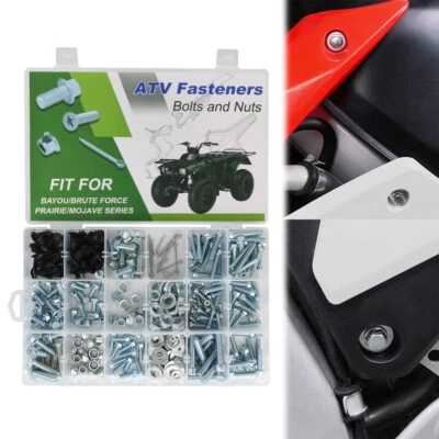 Kit de pernos de carrocería 330 piezas aptos para Kawasaki Bayou 220 1988-2002 Bayou 250 2003-2011 Foto 1 de 4