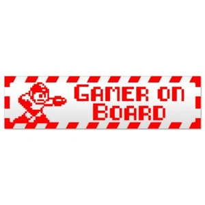 Gamer on Board gestreift Magnetschild Schild magnetisch - Bild 1 von 25
