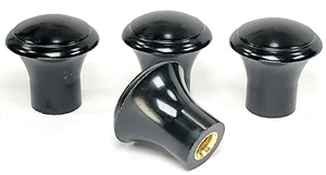 Round Phenolic Knob 3/4 x 1 Handle Smooth Knob 1/4 in Female Thread - 4 PCS - Picture 1 of 4