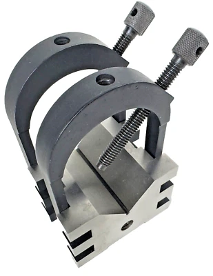 Starrett Machinist V-Block 2" x 1-7/16" x 1-9/16" Clamp Set Hardened Steel New - Image 1 of 4