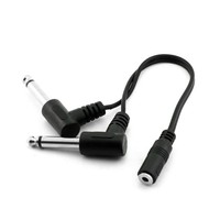 Cable de Audio Divisor Convertidor de Hembra 3.5mm a 2 x 6.35 mm Macho,