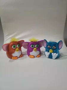 Vintage Furby McDonald's Lot of 3 Furbies Toys 1998 Happy Meal - mixed colors - Picture 1 of 5