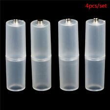 4 Pcs AAA To AA Size Battery Case Switcher Convenient Converter Adapter HoldeDM
