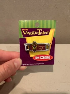Vintage VeggieTales Shoe Lace Charm Accessories Larry Boy *Ultra Rare* - Picture 1 of 3