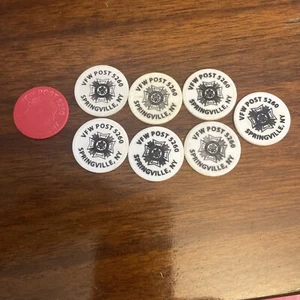 V.F.W. Post #5260 Springville, New York Good For 7 Beers Plus 1 Mixed Drink - Picture 1 of 9