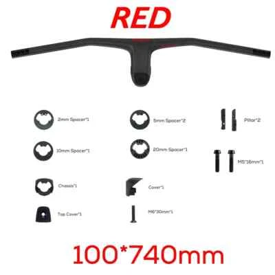 740MM Carbon MTB Bicycle Integated Handlebar  Handlebar FRASER IC SL WC -20° - Image 1 of 4