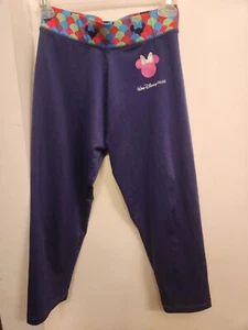 Minnie Mouse Capri Leggings Girls XL Walt Disney World Navy Blue Spandex New - Picture 1 of 6