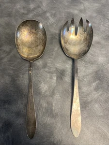 Reed & Barton versilberte Pasta Servierlöffel - Bild 1 von 9