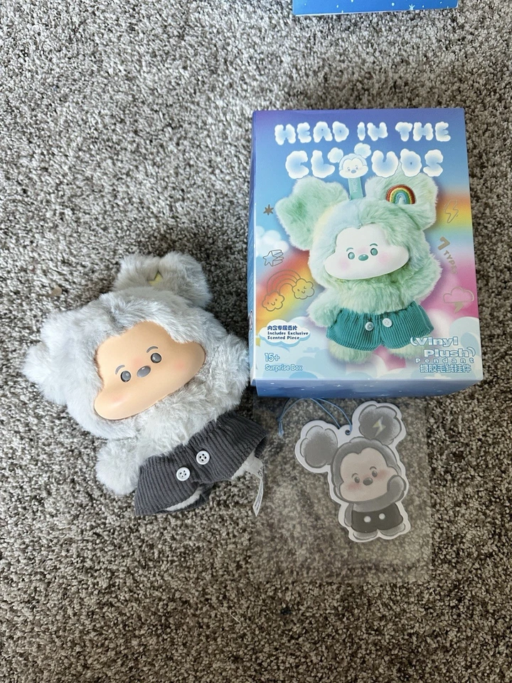 Disney Miniso Mickey Head In The Clouds Plush Toy Thunder Cloud New - Image 1 of 1