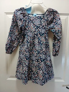 Draper James Floral Corduroy Girls Dress Size 5 Back to School Matching Scrunchi - Picture 1 of 7