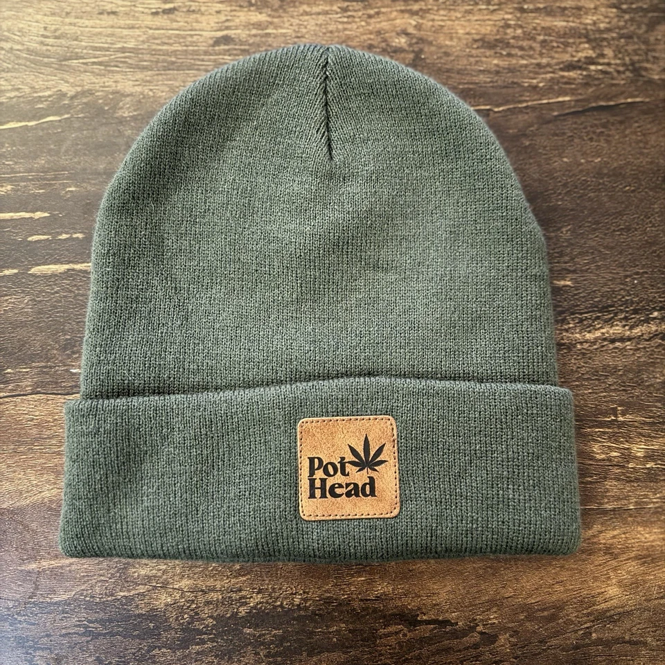 POTHEAD BEANIE Weed Stoner Панк Weedeater Bongzilla Toke Belzebong Тяжелый Металл - Изображение 1 из 2