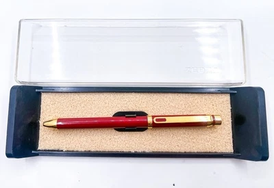 Caneta esferográfica modelo clássico ZEBRA SHARBO MULTIFUNCIONAL ACABAMENTO DOURADO 18k - Imagem 1 de 4