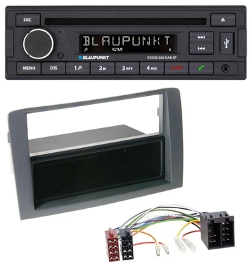 Blaupunkt USB MP3 Bluetooth DAB CD Autoradio für Fiat Idea (350, 03-11) - grau - Bild 1 von 4