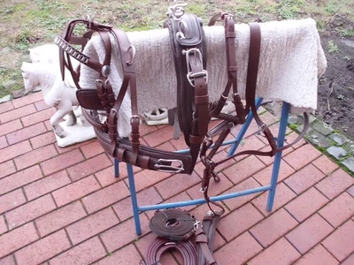 1-spänner Brustblattgeschirr Gr. Mini-Shetty mit Quick Relaise ,braun - Bild 1 von 4