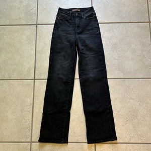 JUDY BLUE Jeans Straight Fit Dark Wash Stretch Jeans SIZE 0/24 - Picture 1 of 6