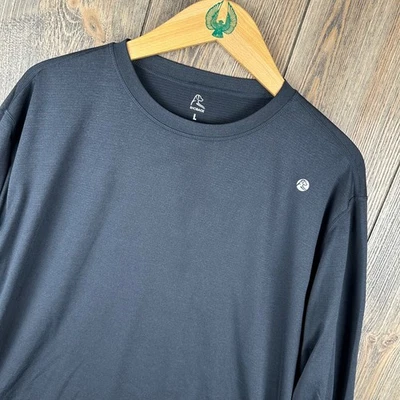 Rhoback Blitz Tech 长袖 T 恤黑色男式 L 码运动 — 第 1/4 张图片