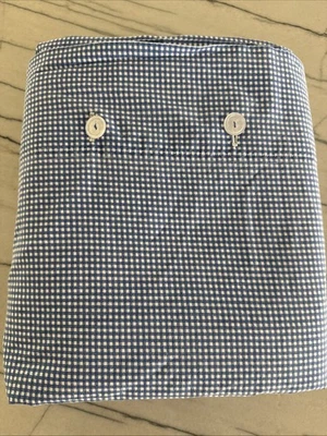 Funda nórdica vintage Ralph Lauren azul blanco guinga doble algodón "TAL CUAL" Foto 1 de 4