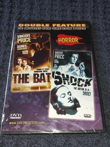 The Bat / Shock DVD Sci-fi Horror Double Feature Vincent Price Brand New Sealed - Picture 1 of 3