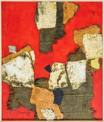 David Hazelwood Poetic Dimension Mischtechnik Unikat handsigniert 1983 - Bild 1 von 3