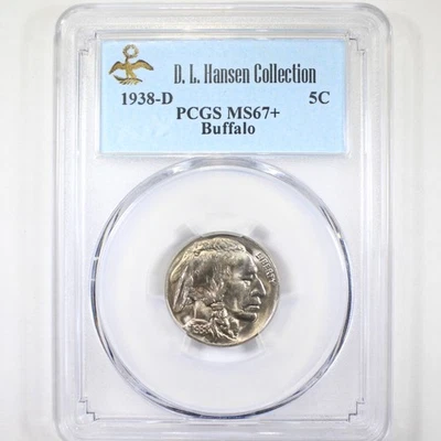1938-D 5C Buffalo PCGS MS67+ - Buffalo Nickel - Image 1 of 4