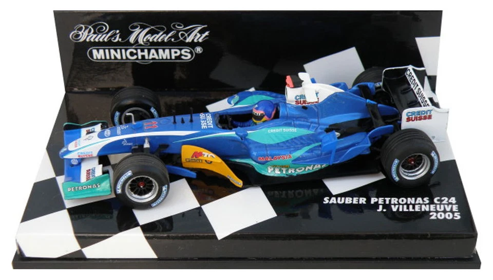 Minichamps Sauber Petronas C24 2005 - Jacques Villeneuve 1/43 Scale - Image 1 of 1
