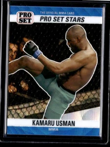 2021 Leaf Pro Set Stars #2 Kamaru Usman /30 Blue Wave UFC - Picture 1 of 2