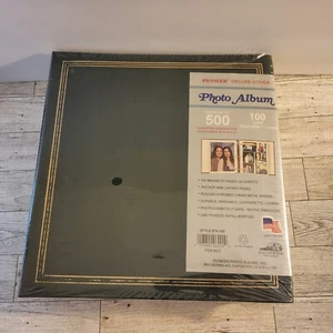 Pioneer Deluxe Cover Photo Album 100 Magnetic Pages NEW SEALED MADE IN USA NOS - Picture 1 of 6