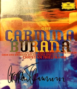Signed by CHRISTIAN THIELEMANN Orff Carmina Burana Original DGG DVD Audio MINT - Picture 1 of 1