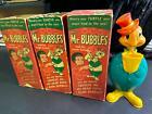 Vintage Mr. Bubbles Turtle Magic Bazoo Bubble Maker Toy And 3 Original Boxes