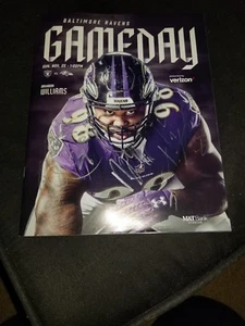 Baltimore Ravens GAME DAY Program Multi Autographs Brandon Carr, Cyrus Jones, Ty - Picture 1 of 6