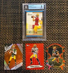 Aaron Rodgers 2005 Bowman Bronze Rookie RC #112 BGS 9 (4 CARD LOT) - Picture 1 of 18