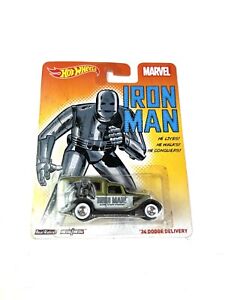 2014 Hot Wheels Pop Culture Marvel Iron Man ‘34 Dodge Delivery - NEW