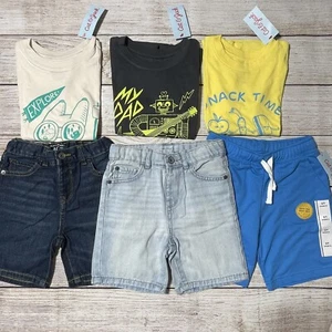 Toddler Boys Lot Of Spring/Summer Clothes Size 5T. NWT! 6 Pieces. Colorful - Picture 1 of 22