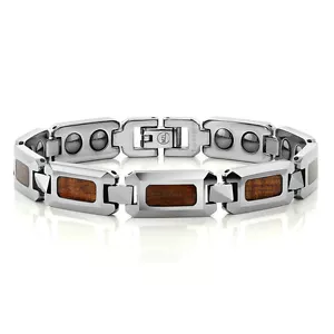 Hombre NUEVO pulsera de carburo de tungsteno brillante con incrustación de madera de arce NUESTRA NUEVA EDICIÓN - Imagen 1 de 1