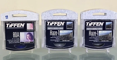 TIFFEN 80A (49mm) & Haze 1 (67mm) UV Light Control Filter Photo Digital Video - Image 1 of 4