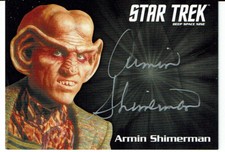 STAR TREK DEEP SPACE NINE DS9 HEROES & VILLAINS AUTO ARMIN SHIMERMAN AS QUARK