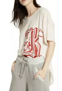 Free People Womens A Graphic OB668208 Top Relaxed Petal Pink Size XS Bin 8 - Picture 1 of 5