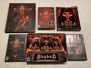 Diablo Battle Chest PC Diablo II e Diablo III Expansion Pack Lotto L'arte di - Foto 1 di 8