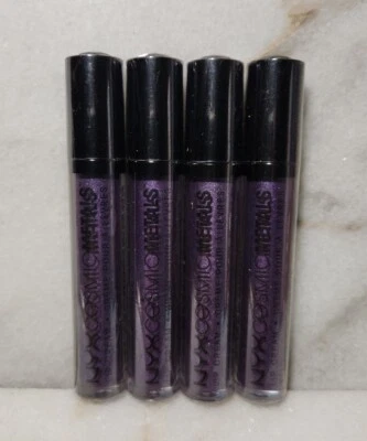 4- NYX Cosmetics Cosmic Metals Lip Cream ~CMLC10 ULTRAVIOLET - Image 1 of 2
