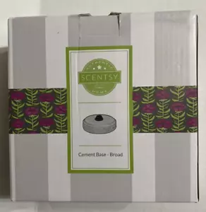 NEW Scentsy Lampshade Collection Broad Cement/Electric Wax Warmer Base. 36906 - Picture 1 of 2