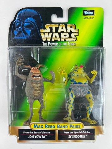 Star Wars Max Rebo Band Pairs Joh Yowza & Sy Snootles Figures 1998 Kenner Hasbro Cover