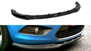 Diffusore Anteriore Diffusore Maxton Design Nero Lucido per Ford Focus II Facelift - Foto 1 di 3