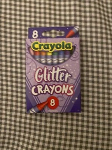Crayola Glitter Crayons 8 Count Back to School Supplies Specialty Color Limited - Picture 1 of 1