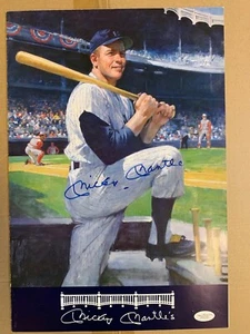 Mickey Mantle Signed Menu From Mickey Mantle's Restaurant, JSA Authentication - Picture 1 of 4