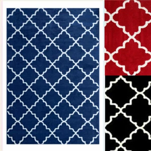 2'x8' Runner Contemporary Trellis Modern Geometric Area Rug - 635 - Picture 1 of 30
