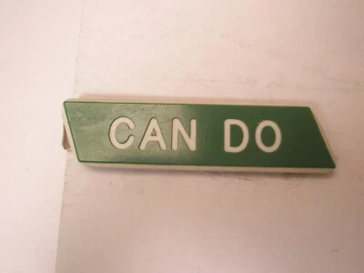 Letrero de placa de actitud "can do" clip de barra de corbata vintage Foto 1 de 4